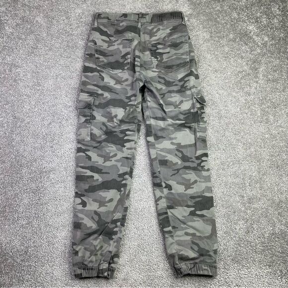 Abercrombie Kids Joggers Girl’s 13/14 Gray Camouflage Cargo Pockets - Picture 3 of 11